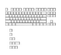 carotoe 97Key PBT Shadows Fold Shining Through Keycaps per interruttori con leggende stampate laterali e ombre profilo originale piegare brillante attraverso i copritasti