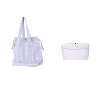 carotoe Borsa da spiaggia, casual, Hobos, borsa a tracolla da donna, con tasche interne, per picnic, vacanze, shopping, nuoto, per piscina, impermeabile, grigio, S liner