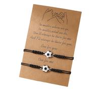 carotoe Bracciali da calcio abbinati per il migliore amico, Misura unica, come descritto