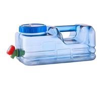 carotoe Contenitore d'acqua per viaggi su strada, dispenser da campeggio a basso profilo, rubinetto facile da versare, bocca facile da riempire, design con impugnatura portatile, contenitore per acqua