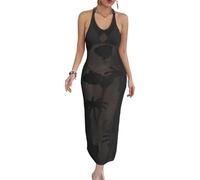 carotoe Elegante abito lungo lungo con spalle scoperte, elegante gonna lunga da resort con dettaglio laterale ideale per abito con spacco legato sull'isola