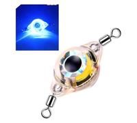 carotoe Esche da pesca a traina Lampeggiatore subacqueo Cucchiai da pesca illuminati Esche LED Lampeggiatore Doppia Girella Esca Girevole Acrilico Pesce Attrattore Luce