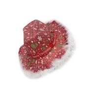 carotoe Festival di Natale Panama Caps Adulto Stage Santa Costume Copricapo Per Partito Raccolta di Puntelli Vacanze Cappello a tesa larga