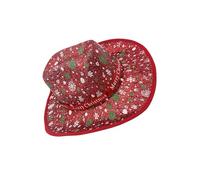 carotoe Festival di Natale Panama Caps Adulto Stage Santa Costume Copricapo Per Partito Raccolta di Puntelli Vacanze Cappello a tesa larga