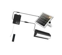 carotoe Lampada da parete solare per garage, capannone e cortile, accesso dimmerabile remoto e pannello separato per attività quotidiane Apparecchio da parete solare dimmerabile remoto
