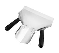 carotoe Manico in acciaio inox per ghiaccio e caramelle multiuso Utility Scooper cibo secco e frittura Pala Casa Doppia Frittura Frittura Doppia Maniglia