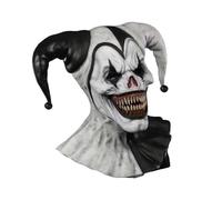carotoe Maschera da clown a testa intera, design ventilato, puntello in lattice per Halloween, per giochi di ruolo, eventi e feste a tema, carnevale, giochi di ruolo, clown
