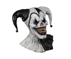 carotoe Maschera da clown a testa intera, design ventilato, puntello in lattice per Halloween, per giochi di ruolo, eventi e feste a tema, carnevale, giochi di ruolo, clown