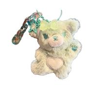 carotoe Portachiavi a forma di orso di peluche a cinque punte con ciondolo a forma di stella, portachiavi alla moda per zaino e telefono