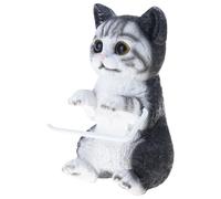 carotoe Portaoggetti in resina a forma di gatto, da parete, design compatto per ottimizzare lo spazio, a forma di gatto