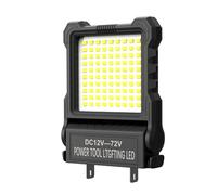 carotoe Pratico strumento di illuminazione esterna con 90 perline LED e compatibilità batteria intercambiabile Texture per progetti Angolo multiuso Lampada regolabile