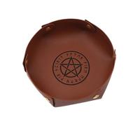 carotoe Roller Dices Game Storage Tray Bracciali Gioielli Vassoio di Stoccaggio Spessore Dadi Scatola di Immagazzini Borsa Accessori di Gioco Portatile Pelle