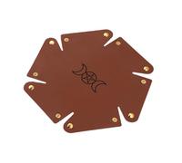 carotoe Roller Dices Game Storage Tray Bracciali Gioielli Vassoio di Stoccaggio Spessore Dadi Scatola di Immagazzini Borsa Accessori di Gioco Portatile Pelle