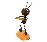 carotoe Scultura a forma di formiche in ferro fatta a mano, adatta per piante decorative da giardino, arte naturale, moderna, bordo ed esposizione resistente alle intemperie