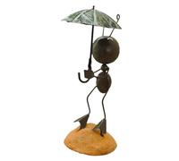 carotoe Scultura a forma di formiche in ferro fatta a mano, adatta per piante decorative da giardino, arte naturale, moderna, bordo ed esposizione resistente alle intemperie