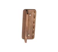 carotoe Supporto alla moda con 6 ganci in ottone e bacheca in legno per pianificare la posta, da
