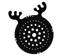 carotoe Tavola creativa a forma di corna di capriolo felce moderna supporto per piante in acrilico texture acrilica per decorazioni per la casa e esposizione di piante da appendere per interni