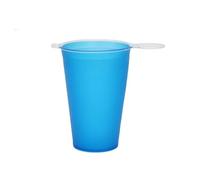 carotoe Tazza da corsa per trail running, tazza d'acqua morbida in TPU con bocca larga e linguette laterali per gare, escursioni e campeggio, uso all'aperto, fiaschetta morbida per gare, stazione di