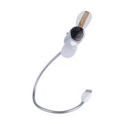 carotoe Ventola USB in plastica ABS con display digitale silenzioso e intelligente della temperatura dell'ora per PC/laptop/desktop USB ventilatore da scrivania con orologio a LED