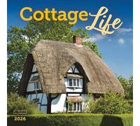 Carousel Calendars, Cottage Life - Calendario da parete 2026, 30,5 x 30,5 cm, calendario 16 mesi con rilegatura pinzata