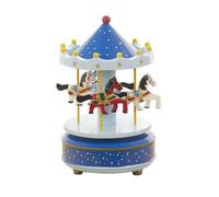 Carousel Musical Carousel - Carosello musicale in legno, meccanismo a molla, melodia castello nel cieli, decorazione classica girevole per compleanno, San Valentino, cameretta dei bambini e interni