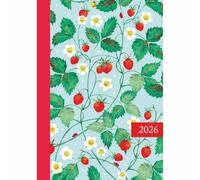Carousel Worldwide, Agenda 2026 con motivo floreale fragola, formato A6