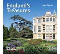 Carousel Worldwide, English Heritage, calendario da parete quadrato 2026 con tesori inglesi