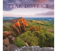 Carousel Worldwide Peak District, calendario da parete quadrato 2027, 12 mesi, paesaggi panoramici del parco nazionale