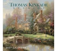 Carousel Worldwide Thomas Kinkade Studios - Mini calendario da parete 2027, 12 mesi, arte classica e dipinti