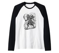 Carovana di Mezzanotte del Caos Vuall Maglia con Maniche Raglan
