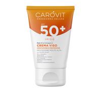 Carovit Crema Viso SPF 50+, Protegge da UVB e UVA, Crema Solare Idratante per Pe
