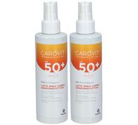 CAROVIT Latte Spray Corpo Dermoprotettivo SPF 50+ 2x200 ml Spray