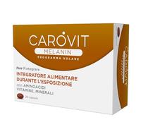 Carovit Melanin, 20 Compresse, Integratore Abbronzatura, Stimola Melanina | Programma Solare con Vitamine, Aminoacidi, Minerali e Acido Lipoico