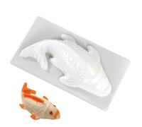 Carp Chocolate Mold, PP 3D Koi Fish Dessert Shape | Rice Cake Jelly Baking Tool Reusable Fish Design Sweet Making Form Kitchen Baking Accessory 1 Piece, Creates Decorative Traditional Style Treats For