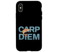 Carp Diem - Divertente umorismo di papà che pesca Custodia per iPhone X/XS