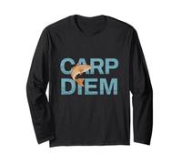 Carp Diem - Divertente umorismo di papà che pesca Maglia a Manica