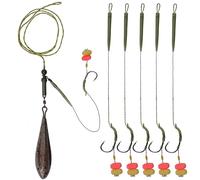 Carp leader fatti a mano carp rig boilie rig con 80 g di peso da pesca esca pop-up carpa hook boilies per accessori per la pesca alla carpa(tippe A, 2 confezioni)