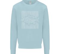 Carp Lines Fishing Fisherman Fish Angling Uomo Sweatshirt Jumper
