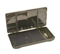 Carp Rig Box 25cm Foam Holder Tackle Storage | Dedicated foam slots, organizes hook links, prevents tangles, 25cm length, carp fishing essential