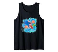 Carpa Giapponese Che combatte Il Gigante Koi Fish Art Canotta
