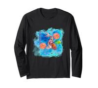 Carpa Giapponese Che combatte Il Gigante Koi Fish Art Maglia a Manica