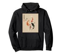 Carpa Giapponese Koi Pesce Rosso Cultura Giappone Grafico Felpa con Cappuccio