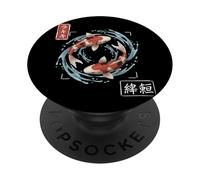 Carpa Koi Giapponese Arte Yin Yang Fortuna PopSockets PopGrip Adesivo