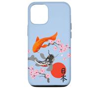 Carpa Koï Giapponese Sakura Nishikigoi Fior di Ciliegio Custodia per iPhone 12/12 Pro