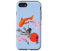 Carpa Koï Giapponese Sakura Nishikigoi Fior di Ciliegio Custodia per iPhone SE (2020) / 7/8
