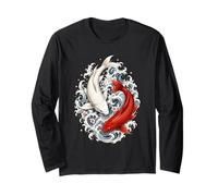 Carpa Koi Tradizionale Giapponese in Stile Irezumi Maglia a Manica