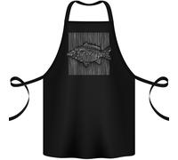 Carpa Linee Pesca Pescatore con la Lenza Cotone Grembiule 100% Biologico