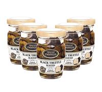 Carpaccio di Tartufo Estivo Fresco, Tartufo Nero Estivo 70% a Fette Confezionato In Olio Extravergine d'oliva, Tuber aestivum Vitt, Utilizzato nei ristoranti e da cuochi Professionisti 60g (5 x 60g)