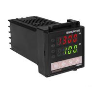 Carpango PID Regolatore di temperatura, PT100 Sensore K Tipo Termocoppia MC100 12V Digital Controller, Dual Display