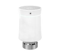Carpango Termostato elettronico intelligente per radiatore, termostato intelligente con ZigBee3.0, telecomando, programmabile, ideale per ZigBee bianco